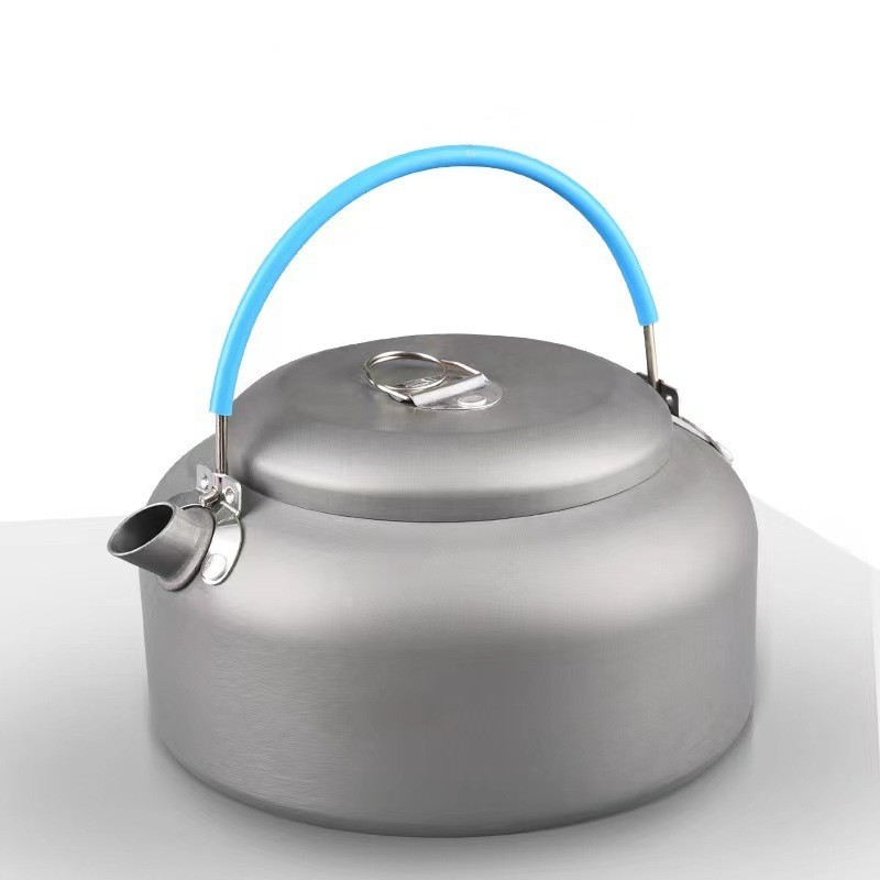 Portable 0.8 L Outdoor Camping Kettle Hard Aluminum Hiking Backpacking Tea Kettle