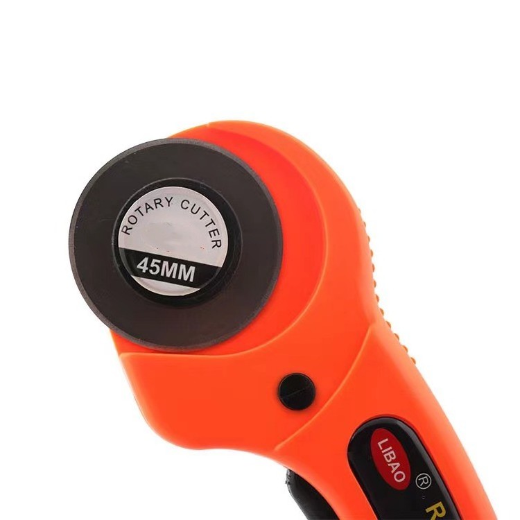 45 mm Rotary Cutter Extra Blades, Ergonomic Handle Rolling Cutter with Safety Lock for Fabric, Leather, Crafting