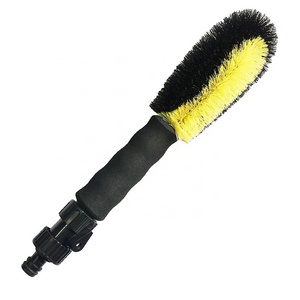 M4 Water flow car wheel rim washing brush