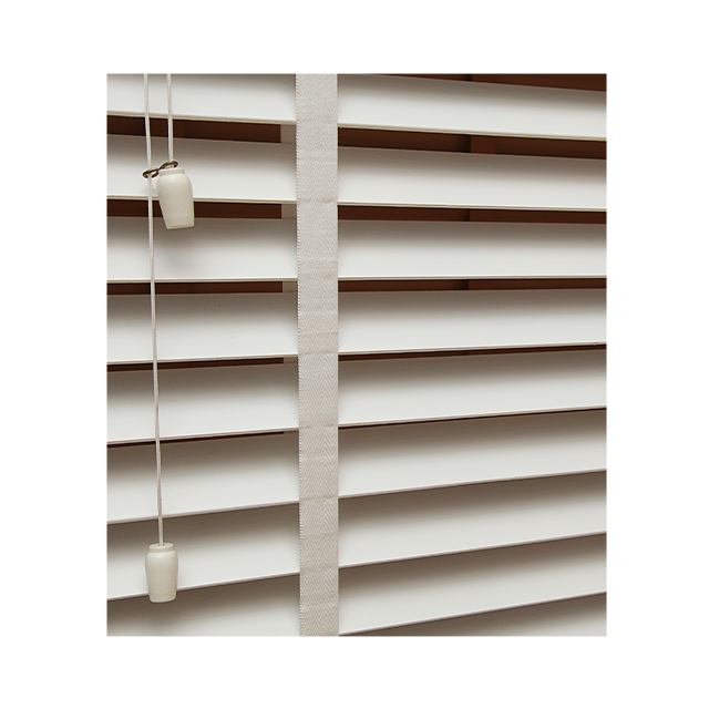 New In 2023 home decorative window shades Cordless PVC wood venetian blinds