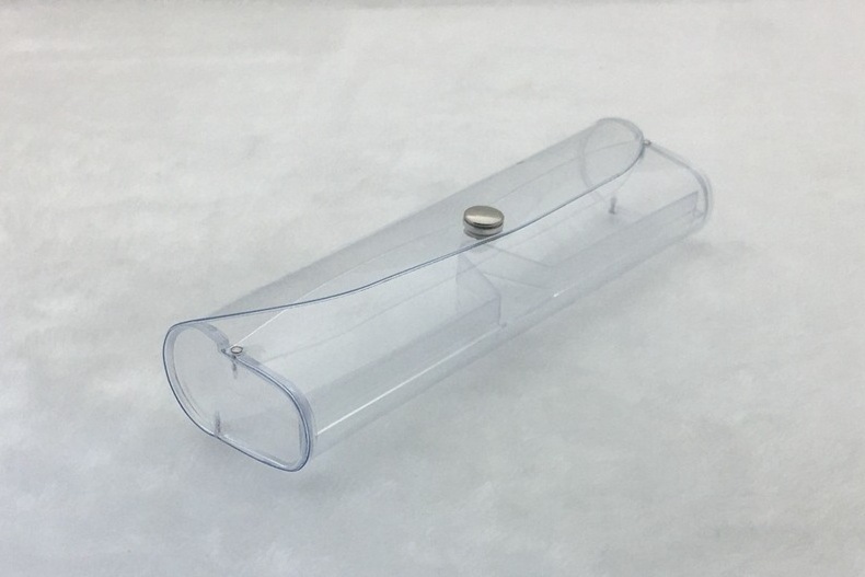 2024 PVC Transparent Case High Quality Plastic Clear Eyewear Case Reading Glasses Case