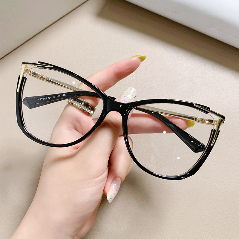 2024 Cross - border TR metal pin computer optical Frame mirror gradient beautiful slingshot radiation protection glasses