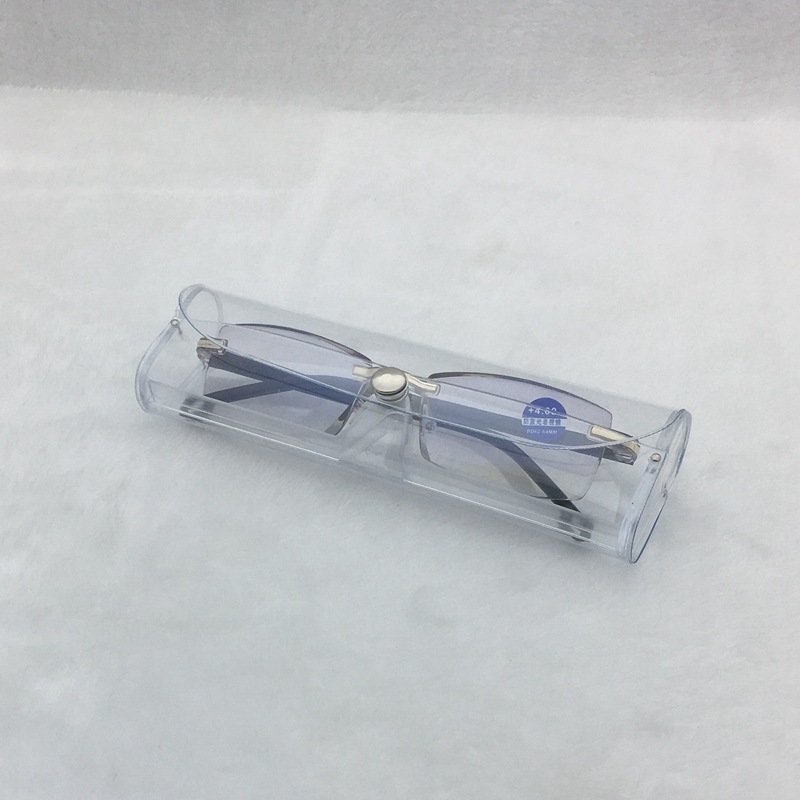 2024 PVC Transparent Case High Quality Plastic Clear Eyewear Case Reading Glasses Case