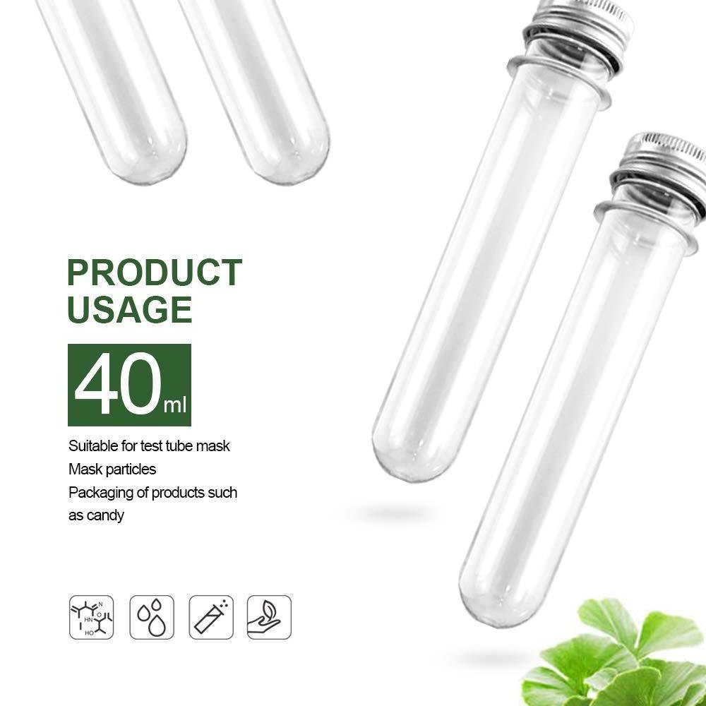 Food Grade Transparent Clear Plastic Tube With Caps For Candy