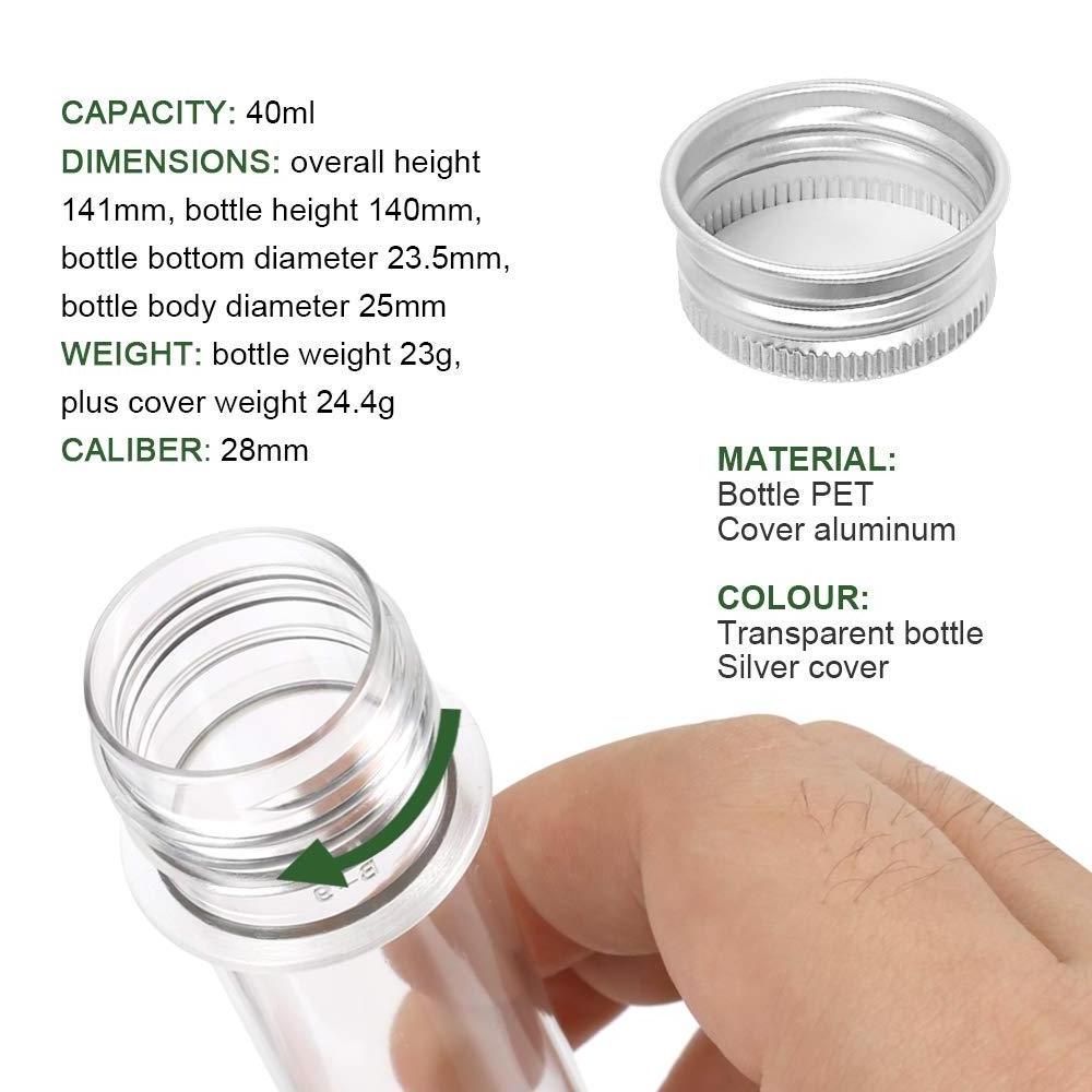 Food Grade Transparent Clear Plastic Tube With Caps For Candy