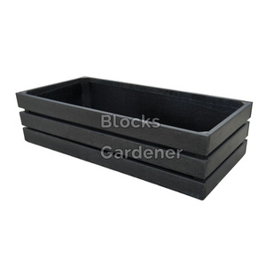 self watering big size wood plastic wpc outdoor planter flower box