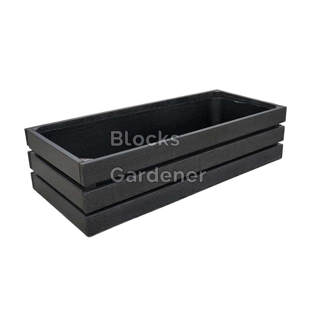 self watering big size wood plastic wpc outdoor planter flower box