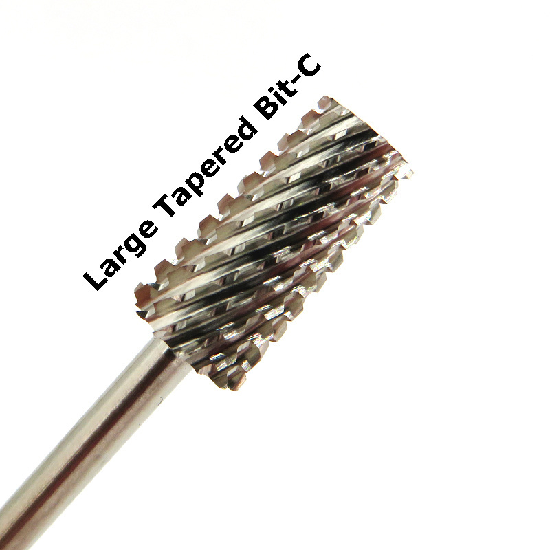 Tungsten Carbide Nail Drill Bit Large Tapered Bit Electric File