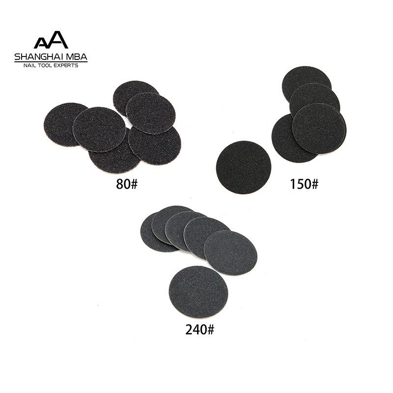 15mm 20mm 25mm 35mm Diameter Replaceable Round Podo Sand Paper Disk Sandpaper Sanding Pad Disc For Pedicure Foot File