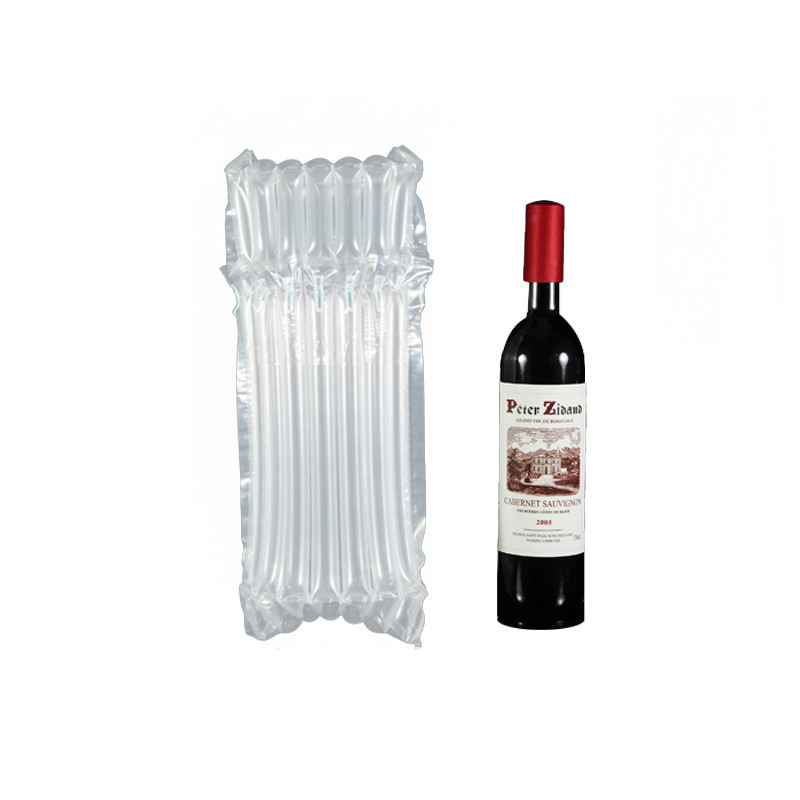 Customized High Quality Bag Pe Air Bubble Protect Inflatable Packaging For Glass Wine Bottle Protector