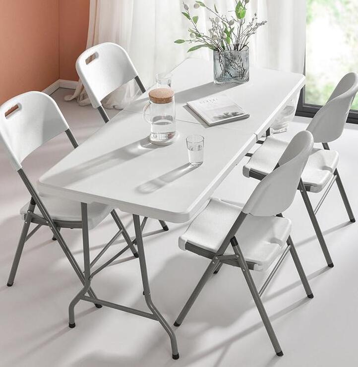 Wholesale Top China Furniture Tables And Chairs White Resin Folding Chair Plastic Outdoor Manufacturing For Parties