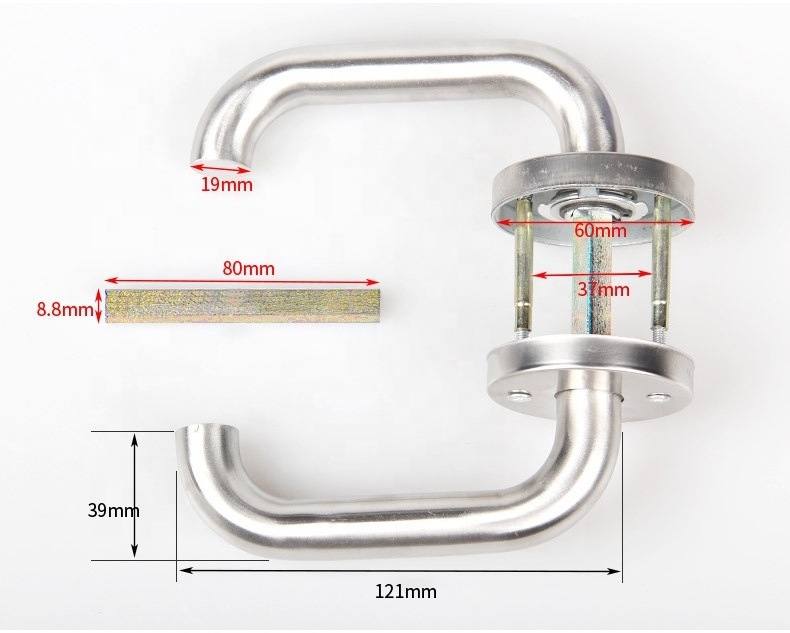 LangGou Fire Rated Lock Galvanized Fireproof Lock 1.5h Security Entry Door Lock