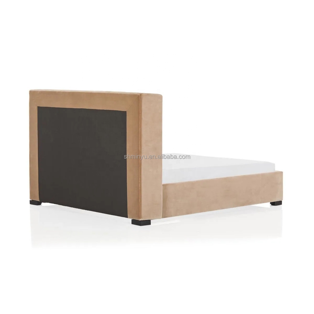 High quality contemporary bedroom furniture Upholstered Bed Velvet material smart bed