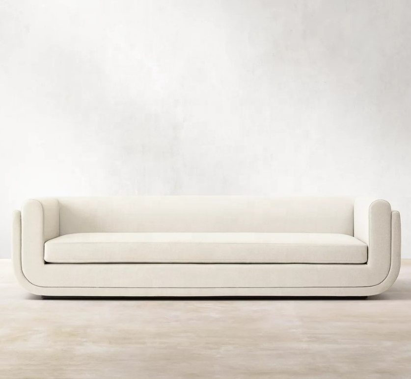 Contemporary European Latest Design Furniture U-Frame Curved Style Interior Sofa