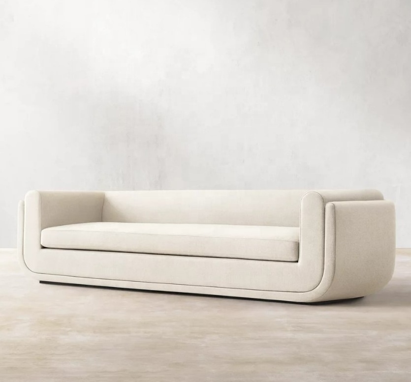 Contemporary European Latest Design Furniture U-Frame Curved Style Interior Sofa