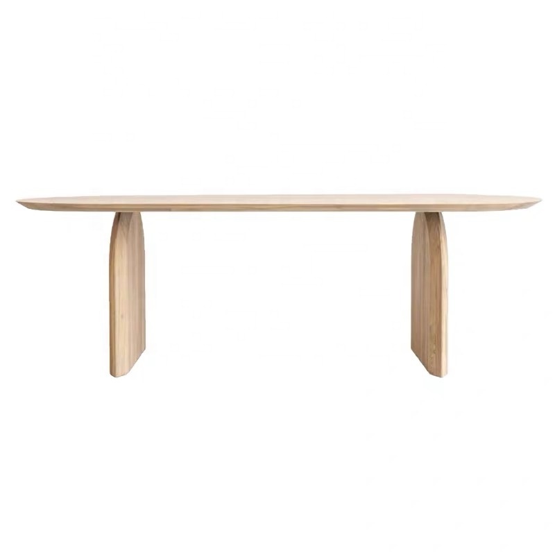 Modern Nordic style dining room wooden solid wood table rectangular solid wood dining table