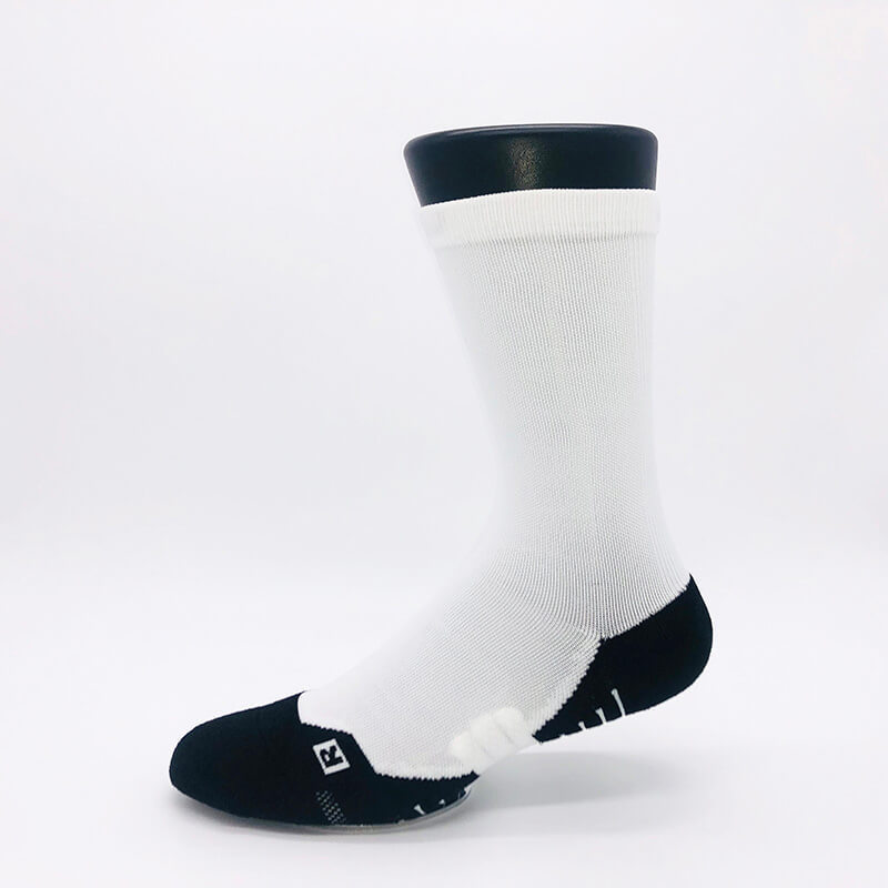 Customizable top quality no MOQ 100% polyester white sublimation blank socks