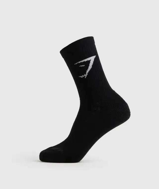 High quality comfortable cotton custom logo design gym socks men women crew sports workout lifting socks