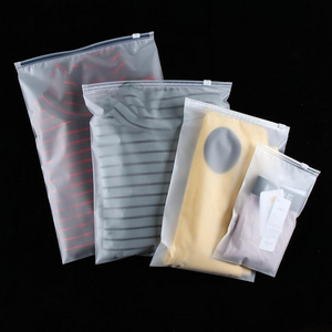 T01 Recyclable Custom Frosted EVA Pe Poly Ziplock Tshirt Clothing Packaging Plastic Bag