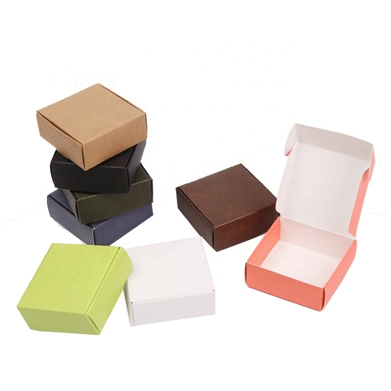 Custom kraft paper white cardboard black mini handmade soap paper box customized foldable packaging soap, gift, shoes, jewelry