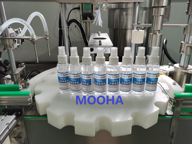 Automatic Spray Chubby Gorilla Soda Oil Juice Honey Production Line Liquid Bottle Filling Capping and Labeling Machine