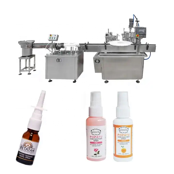 Automatic Spray Chubby Gorilla Soda Oil Juice Honey Production Line Liquid Bottle Filling Capping and Labeling Machine