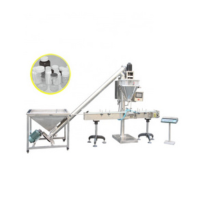 High Accuracy 500g Protein Powder Canning Machine 2~5000g Seasoning Condiment Powder Bottler 1kg Grain Corn Powders Can Filler