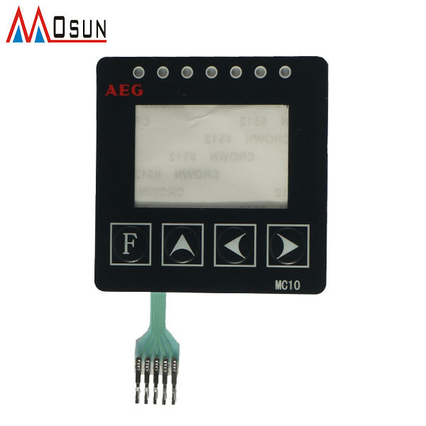 LCD Display Touch Screen Flat Keypads Membrane Switch Panel