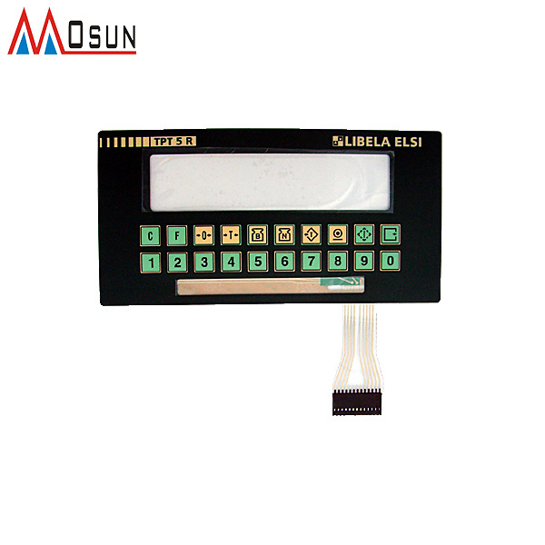 LCD Display Touch Screen Flat Keypads Membrane Switch Panel