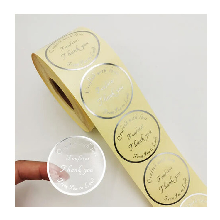 Factory Price 1-12 Color Logo Stickers Custom Logo Adhesive Roll Round Circle Labels Stickers For Packaging