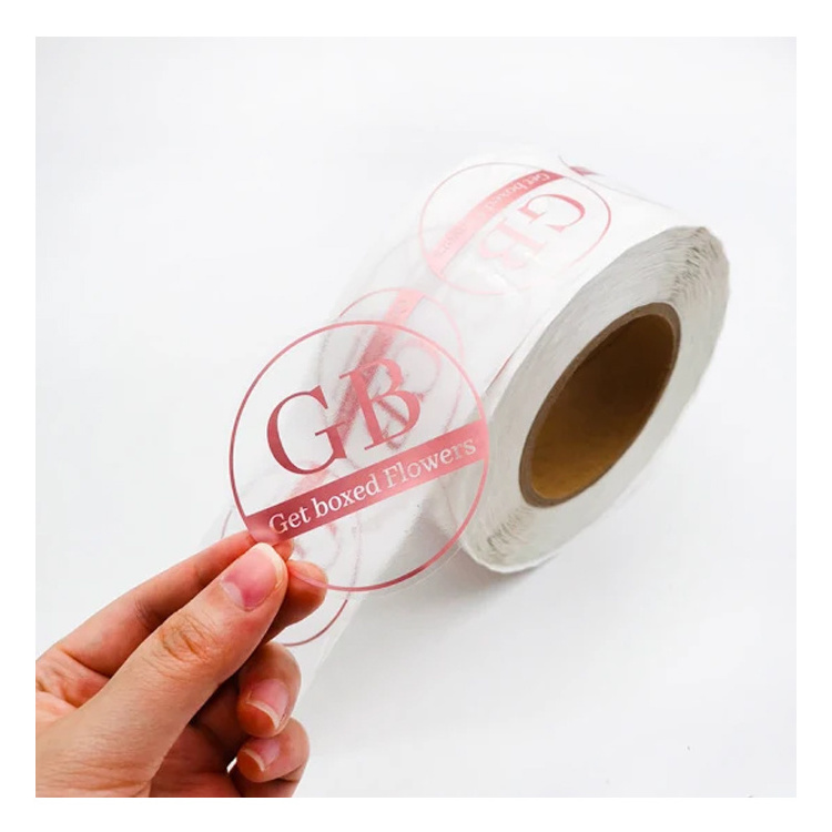 Factory Price 1-12 Color Logo Stickers Custom Logo Adhesive Roll Round Circle Labels Stickers For Packaging