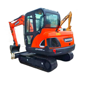 Free spare parts Original used DOOSAN DH55 crawler excavator 5.5 ton mini construction machine Doosan 55 excavator for sale