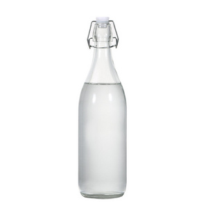 250ml 500ml 750ml 1000ml  buckle glass bottle round glass bottle with swing top for cold brew coffee/beer