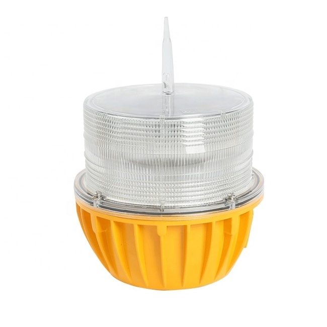 LT101 Low Intensity Solar Led Aviation Obstruction Aircraft Warning  Light For Towers ,Cranes