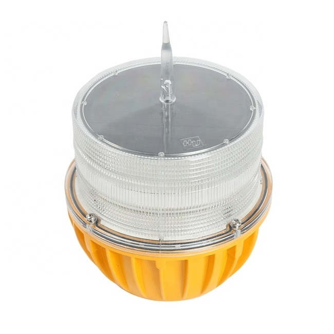 LT101 Low Intensity Solar Led Aviation Obstruction Aircraft Warning  Light For Towers ,Cranes