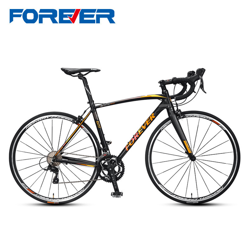 FOREVER G77-2  New 18  Speed Road  Bike Steel bike  Frame Bicycle Cycling For Men  Ultra fast race bicycle  700C Gravel Bike