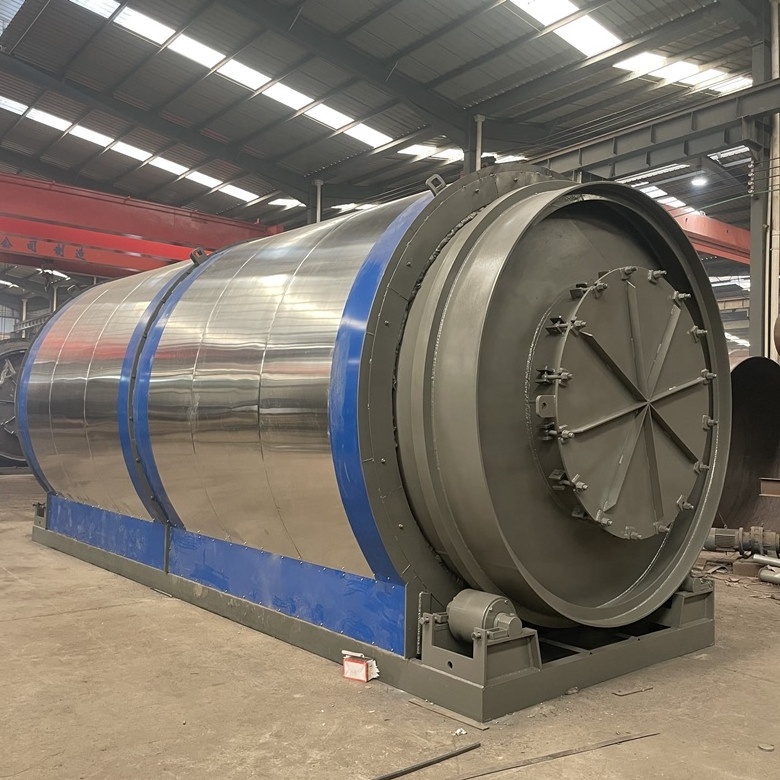 Continuous  tire pyrolysis machine in china pyrolysis plant for tire recycling to fuel oil