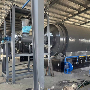 Continuous  tire pyrolysis machine in china pyrolysis plant for tire recycling to fuel oil