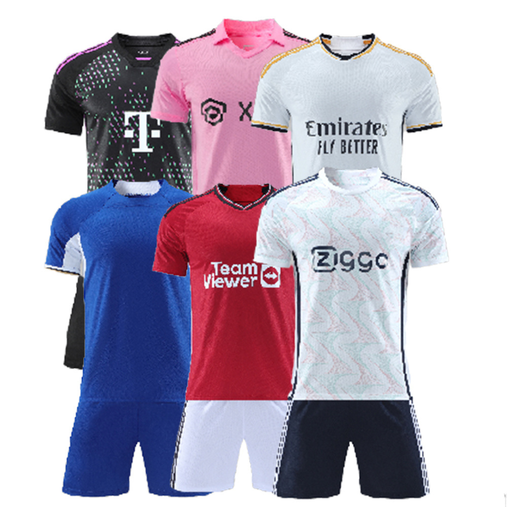 2023-24 Customized logo Soccer Jersey Sets Quick Dry Practice Soccer Wear For Men's Football Uniform