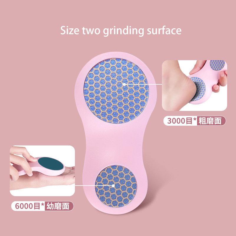 Remove dead skin calluses glass file Double-sided foot rubbing board Foot grinding stone rubbing new glass foot grinding