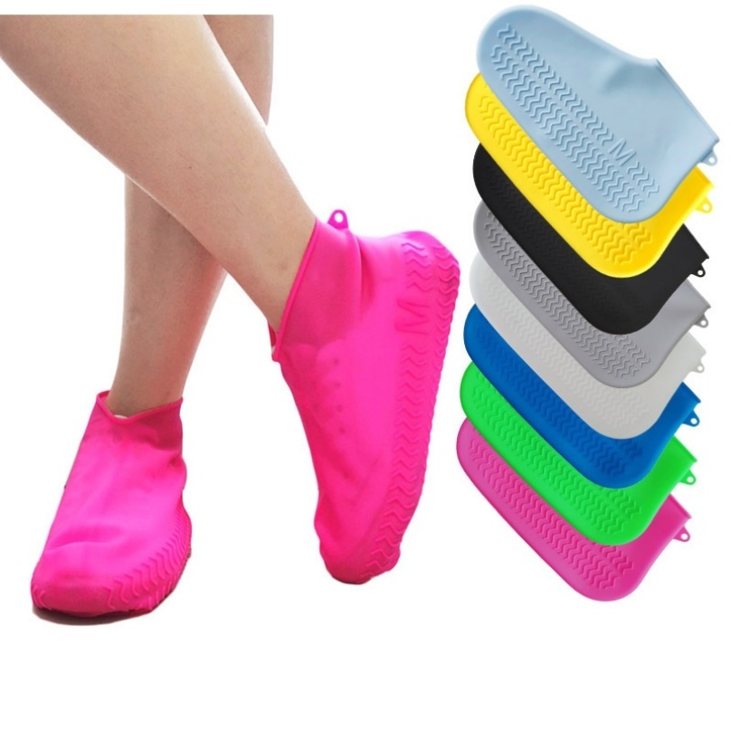 Unisex Waterproof Anti-slip Reusable Shoes Protectors Silicon Rain Boots Shoes Covers