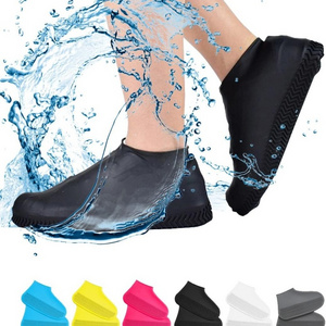 Unisex Waterproof Anti-slip Reusable Shoes Protectors Silicon Rain Boots Shoes Covers