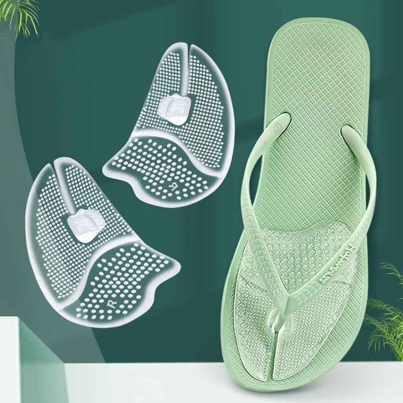 Silicone Thong Sandal Metatarsal Pads Flip Flop Ball of Foot Cushion Insert Adhesive Sandal Pads