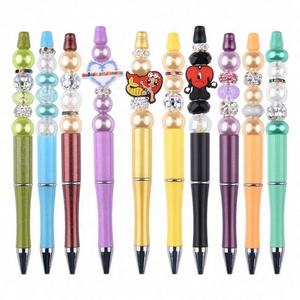 Soft Material Custom pvc Focal Beads Beaded Pen Charms pvc Beads And Charms For Pen Tops