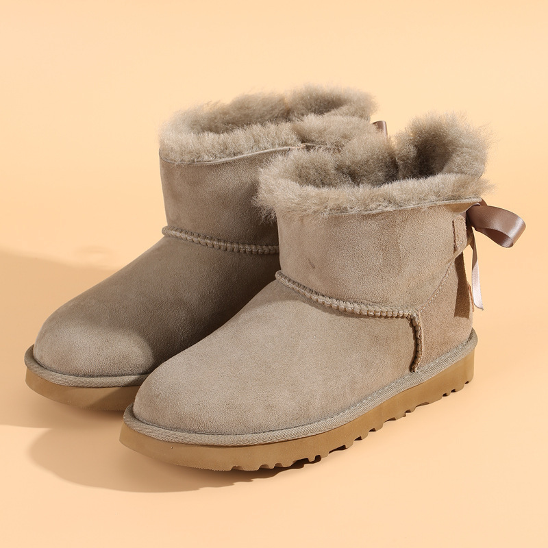 2022 Wholesale Classic Winter Women's Fur Snow Boots Women Shoes Short Fluff Boots For Women