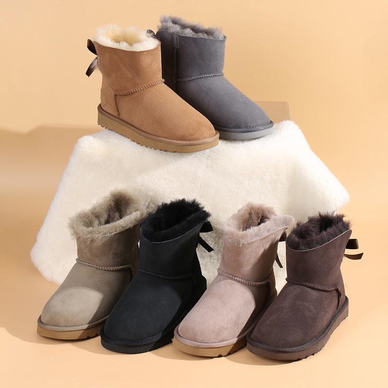 2022 Wholesale Classic Winter Women's Fur Snow Boots Women Shoes Short Fluff Boots For Women