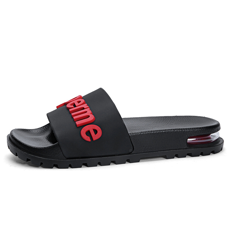 Customizable Mens Rubber Slippers High Quality Pool Slide Sandals Black Luxury Slide Sandals Rubber Slippers