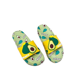 Soft summer indoor slippers women fruit PVC Jelly flat shoes sandals slippers