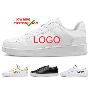 Custom Mens Sneakers OEM Logo Basketball Style Casual Sport Man White Black Footwear Shoes Customized