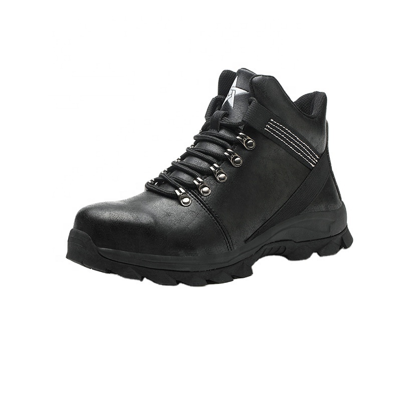 2021 New Style Design Comfortable Breathable leather working safety  steel toe shoes